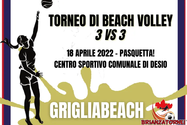 Scopri di più sull'articolo Torneo Beach Volley Pasquetta : GrigliaBeach